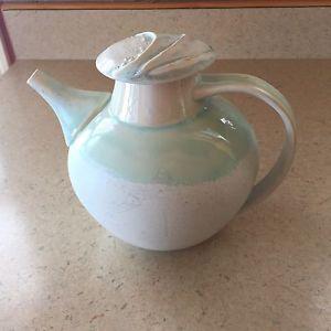 Hand-made pottery teapot