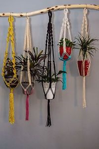 Handmade macrame plant hangers