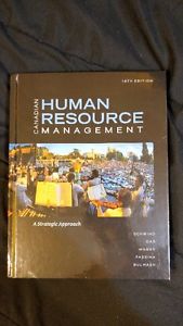 Human Resource Mgmt Schwind 10th Canadian Edition