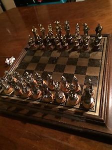 Metal chess board
