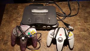Nintendo 64 (N64) console w/ 4 games and 2 controllers