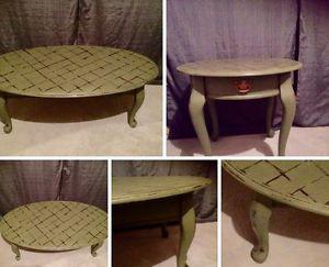 One of a Kind Coffee and End Table