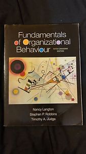 Organizational Behaviour 5th Edition Langton Exc. Cond