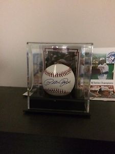 Pete rose autograph baseball