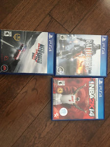 Ps4 3 Games for 40$