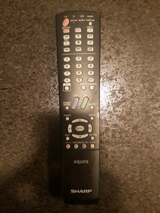 Sharp aquos remote