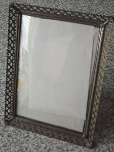 Small Metal Filigree Picture Frame - Made in Denmark