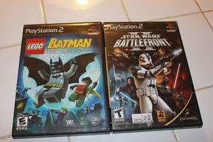 Star Wars Battlefront and Lego Batman For PS2