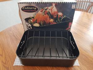 Turkey Roaster. New-never used. Non-stick with removable