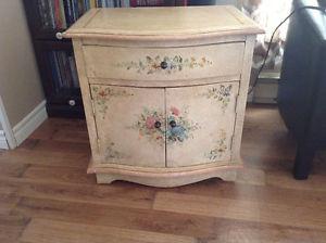 Two shabby chic cabinets (end tables or night stands)