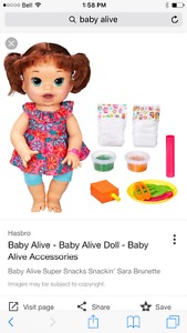 Wanted: Baby alive super snacks