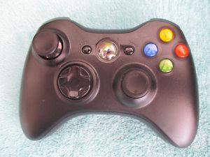 XBox 360 wireless controller (black).