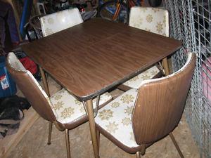 dining table with four chairs