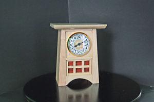 mantel clock solid maple