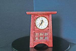 mantel clock solid oak