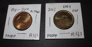  riders proof loonie,  grey cup proof loonie