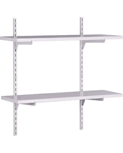 two adjustable wall shelves $