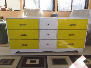 white 9 drawer dresser