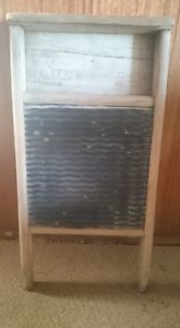 3 Different antique washboards