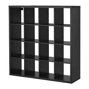 5'x5' black/brown cube shelf unit