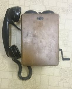 Antique railroad telephone