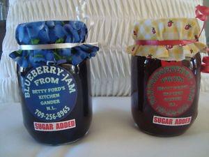 Blueberry and partridgeberry jam