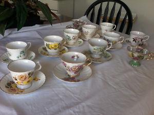 China cups and saucers