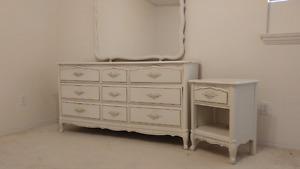 Dresser w/ Mirror and Side Table
