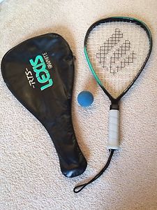 Ektelon Lexis Graphite Racquetball Racquet, Case, and Ball