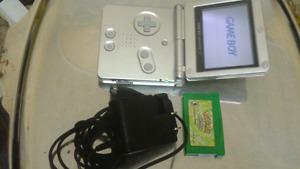 Gameboy advance sp with charger and pokemon