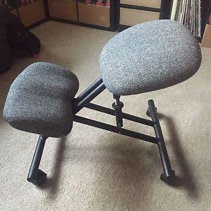 Grey Ergonomic Kneeling Office Chair