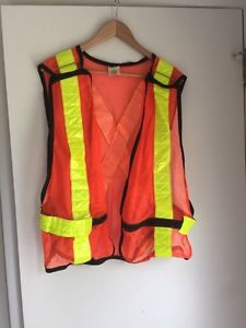 High visibility reflective safety vest