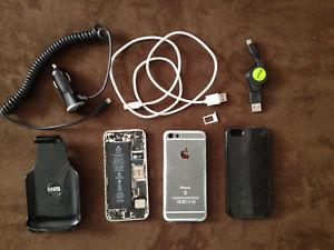 I Phone 5s & accessories - needs screen replaced - $20