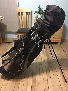 Inertia left handed golf club set with stand