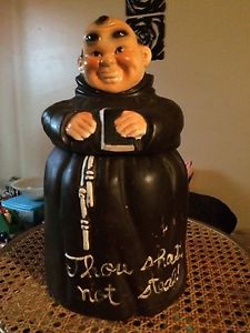 Monk " Thou shall not steal"cookie jar