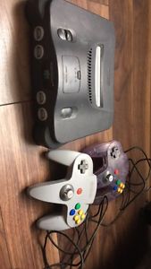 N64 console and controllers for sale (cheap)