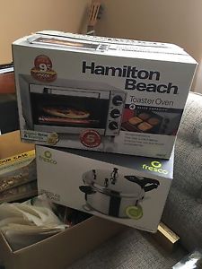 NEW Toaster oven and pressure cooker