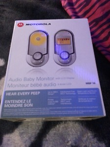 New Motorola baby monitor with LCD display. Cost $