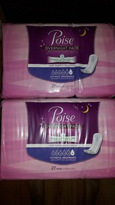 Poise Overnight Pads Extra Long