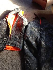 Reversible winter camo jacket and pants