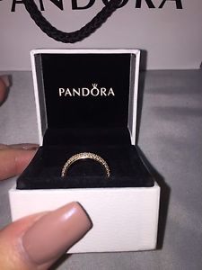 Rose Gold Pandora Ring Perfect Condition!