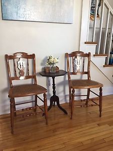 Set of Beautiful Wood Chairs