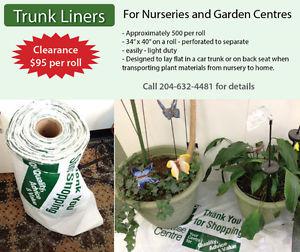 Trunk liners for Nurseries and Garden Centres