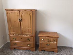 Wardrobe and Bedside table