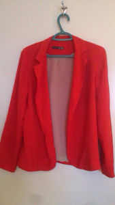 Women's red blazer, light