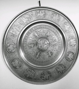 14 in pewter serving dish
