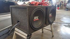 2 12inch subs & amp