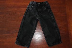 2T black jeans with adjustable waist $3