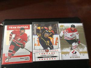 3 hockey cards