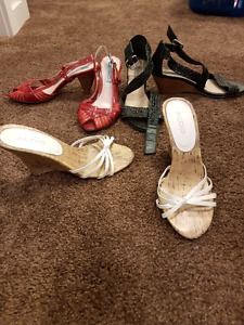 3 pairs spring/summer shoes. Size 7